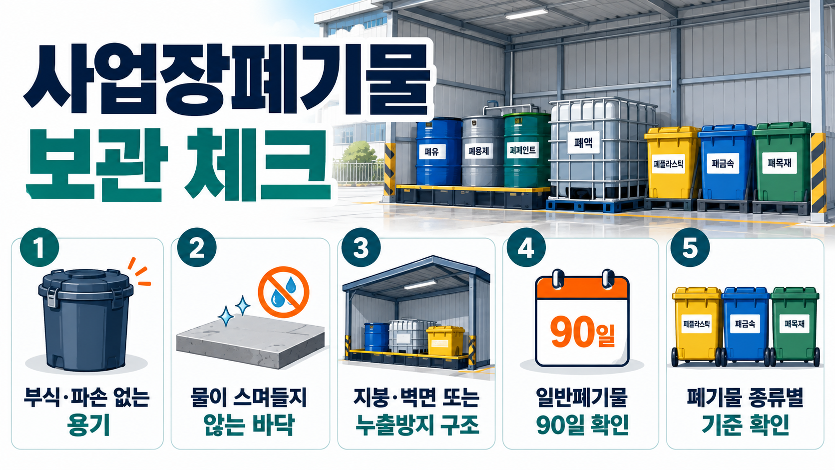 사업장폐기물 보관 기준 5가지 체크리스트